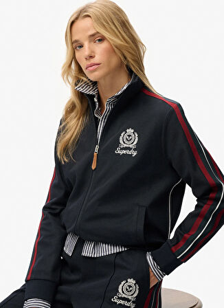 Superdry Fermuarlı Yaka Lacivert Kadın Sweatshırt W2012384A