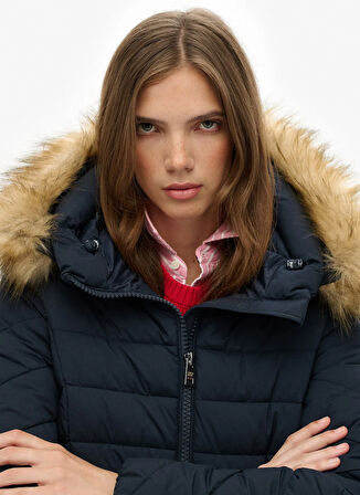 Superdry Lacivert Kadın Mont W5011999A