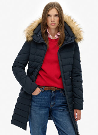 Superdry Lacivert Kadın Mont W5011999A