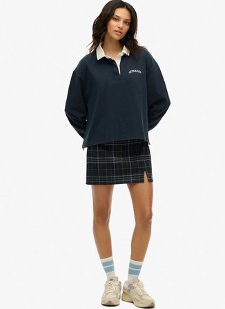 Superdry Gömlek Yaka Lacivert Kadın Bluz W2012352A