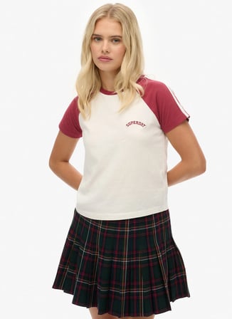 Superdry Beyaz Kadın Logo Baskılı T-Shirt W1011831A