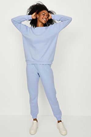Kadın Basic Örme Sweatshirt