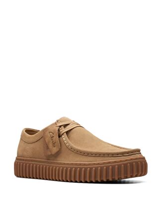 Clarks Süet Koyu Kum Erkek Günlük Ayakkabı Torhill Lo