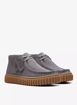 Clarks Süet Gri Erkek Bot 26175121 Tor Hill K