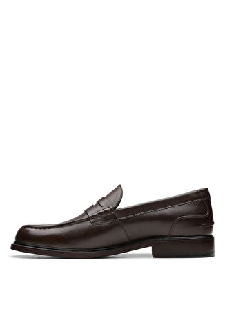 Clarks Deri Koyu Kahve Erkek Günlük Ayakkabı CraftJames Lo