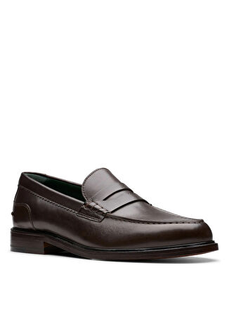 Clarks Deri Koyu Kahve Erkek Günlük Ayakkabı CraftJames Lo