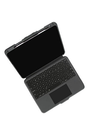 Targus THZ988TR VersaVu iPad Pro 11 inch (M5/M4) Aydınlatmalı Bluetooth Türkçe Klavyeli Kılıf