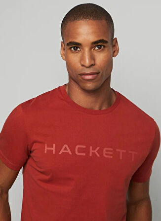 Hackett Bisiklet Yaka Turuncu Erkek T-Shirt HM500713