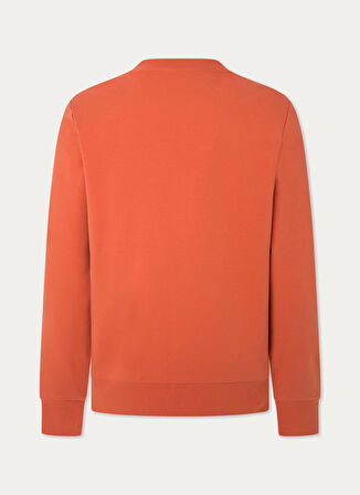 Hackett Bisiklet Yaka Turuncu Erkek Sweatshırt HM581166