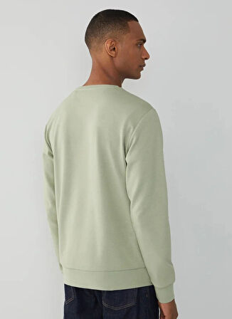 Hackett Bisiklet Yaka Haki Erkek Sweatshırt HM581165