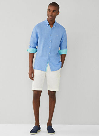 Hackett Slim Fit Gömlek Yaka Mavi Erkek Gömlek HM309839