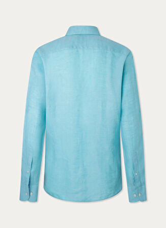 Hackett Slim Fit Gömlek Yaka Turkuaz Erkek Gömlek HM309839