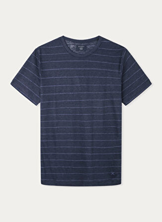 Hackett Bisiklet Yaka Lacivert Erkek T-Shirt HM500806