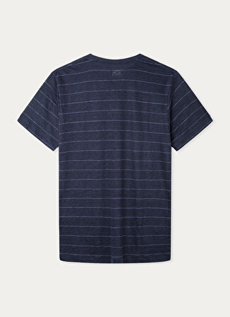 Hackett Bisiklet Yaka Lacivert Erkek T-Shirt HM500806