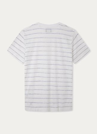 Hackett Bisiklet Yaka Beyaz Erkek T-Shirt HM500806
