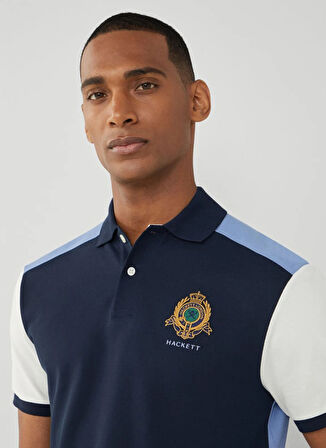 Lacivert Erkek Slim Fit Polo T-Shirt HM563263