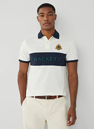 Hackett Beyaz Erkek Polo T-Shirt HM563265