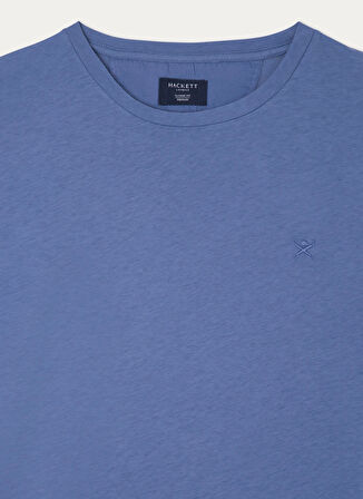 Hackett Bisiklet Yaka Mavi Erkek T-Shirt HM500796