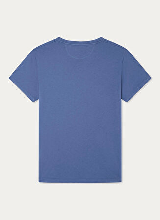 Hackett Bisiklet Yaka Mavi Erkek T-Shirt HM500796