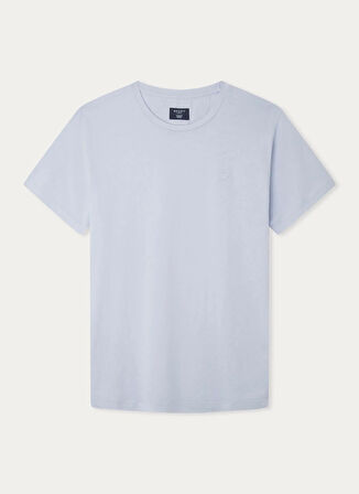 Hackett Bisiklet Yaka Açık Mavi Erkek T-Shirt HM500796