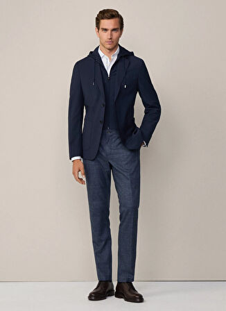 Hackett Slim Fit Lacivert Erkek Ceket HM443416