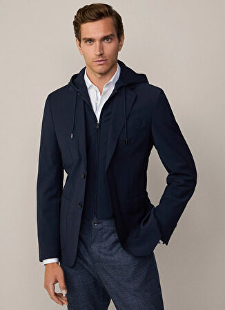 Hackett Slim Fit Lacivert Erkek Ceket HM443416