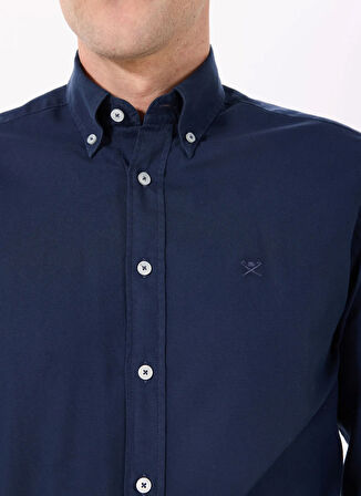 Hackett Slim Fit Gömlek Yaka Lacivert Erkek Gömlek HM3010028