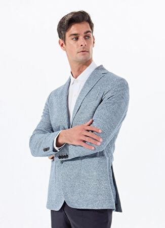 Hackett Slim Fit Açık Mavi Erkek Ceket HM443426