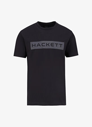 Hackett Bisiklet Yaka Siyah Erkek T-Shirt HM500830