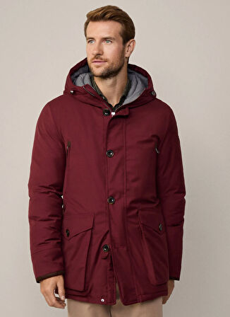 Hackett Bordo Erkek Parka HM403226