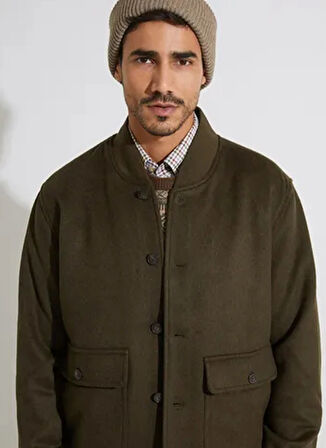 Hackett Slim Fit Koyu Haki Erkek Ceket HM403233