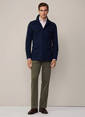 Hackett Slim Fit Lacivert Erkek Ceket HM443429