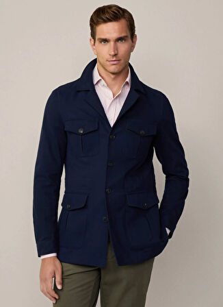 Hackett Slim Fit Lacivert Erkek Ceket HM443429