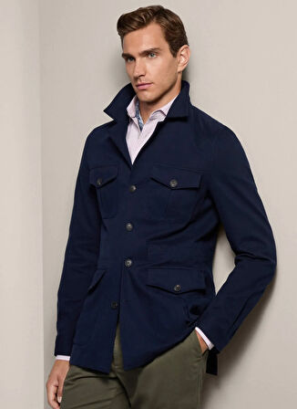 Hackett Slim Fit Lacivert Erkek Ceket HM443429