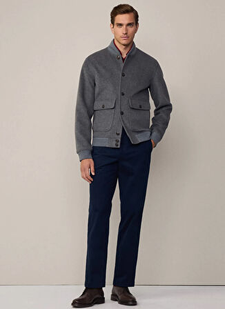Hackett Slim Fit Antrasit Erkek Ceket HM403233