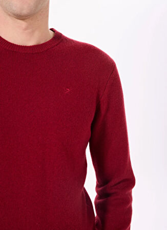 Hackett Bisiklet Yaka Slim Fit Bordo Erkek Kazak HM703237