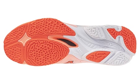 Wave Lightning Elite Unisex Voleybol Ayakkabısı Beyaz / Turuncu