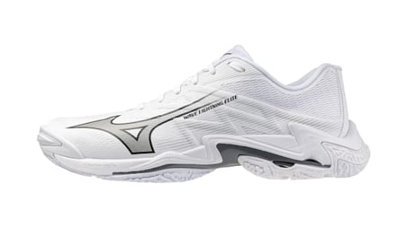 Wave Lightning Elite Unisex Voleybol Ayakkabısı Beyaz / Gri