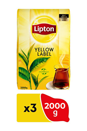 Lipton Yellow Label Dökme Çay 2000 gr x 3 Adet