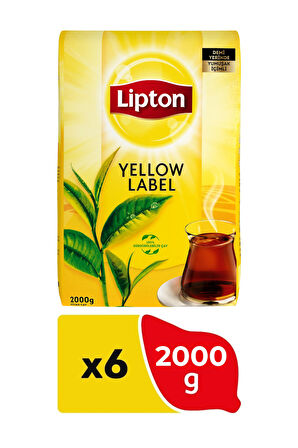 Lipton Yellow Label Dökme Çay 2000 gr x 6 Adet