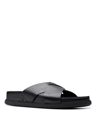 Clarks Siyah Erkek Terlik Torford Cross