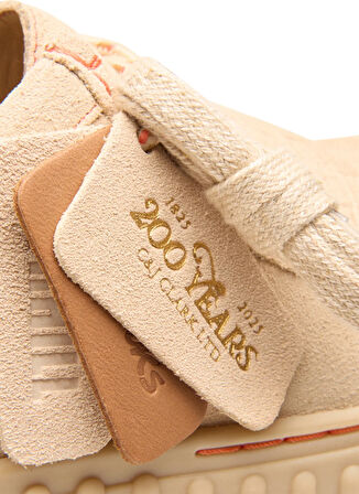 Clarks Süet Ekru Kadın Düz Ayakkabı 26181191