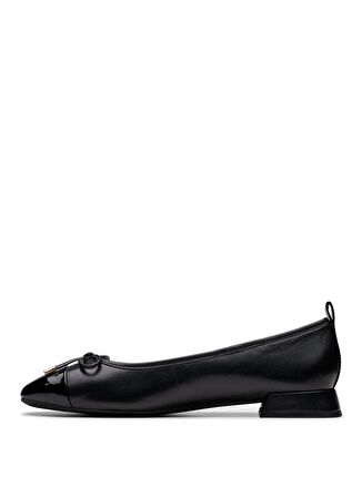 Clarks Deri Siyah Kadın Babet 26181322
