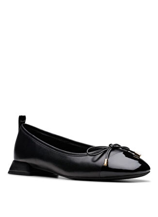 Clarks Deri Siyah Kadın Babet 26181322