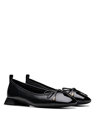 Clarks Deri Siyah Kadın Babet 26181322