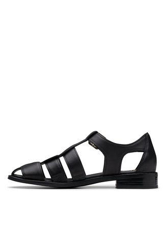 Clarks Siyah Kadın Deri Sandalet 26181215
