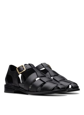 Clarks Siyah Kadın Deri Sandalet 26181215