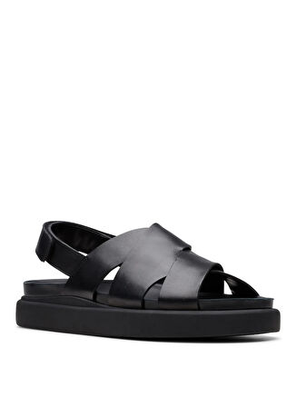Clarks Deri Siyah Kadın Sandalet 26181255