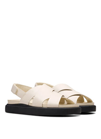 Clarks Deri Beyaz Kadın Sandalet 26181257