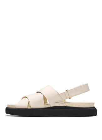 Clarks Deri Beyaz Kadın Sandalet 26181257